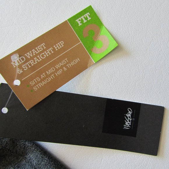 NWT MOSSIMO Stretch Herringbone Trouser Gray Mid Waist Straight Hip Pants 12 - Picture 10 of 16